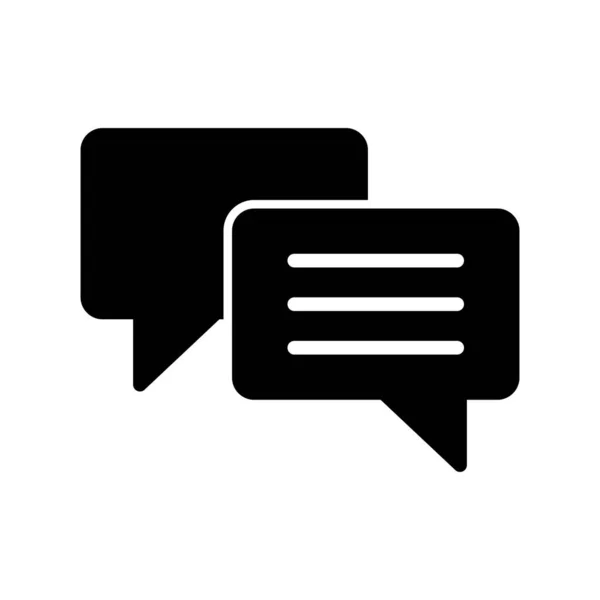 Vector Icon Chat Web Dialogue Notification — Vetor de Stock