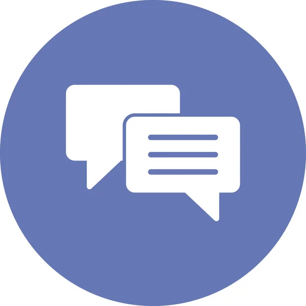 Vector Icon Chat Web Dialogue Notification — Stockvector