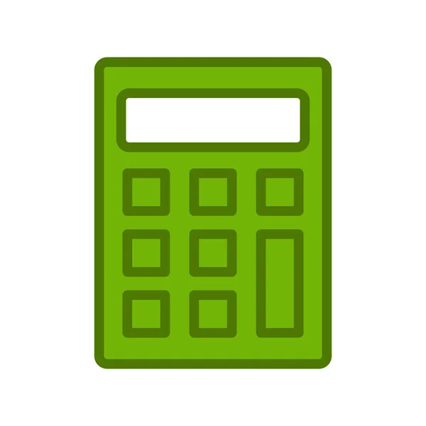 Ilustração Vetor Ícone Calculadora —  Vetores de Stock