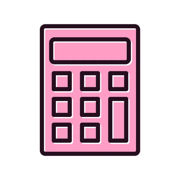 Calculator Pictogram Vector Illustratie — Stockvector