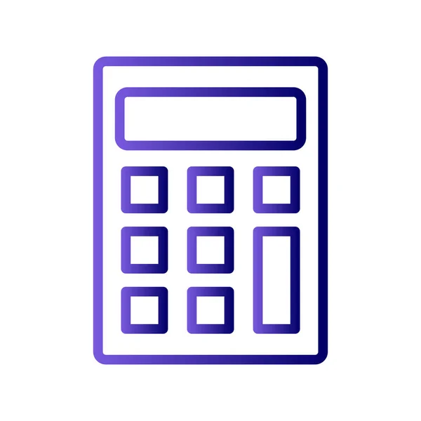 Ilustrasi Vektor Ikon Kalkulator - Stok Vektor