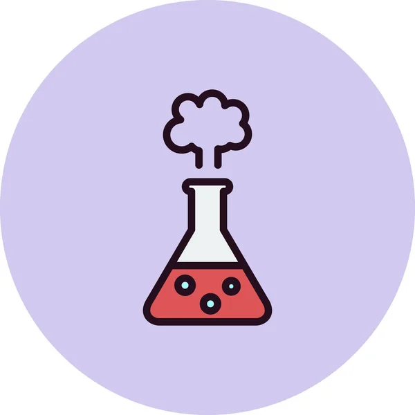 Химическая Реакция Иконка Сайта — стоковый вектор