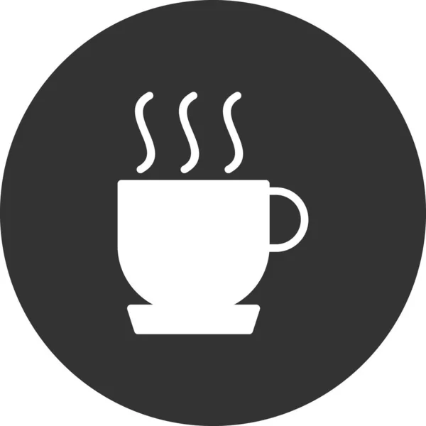 コーヒーカップのアイコン ベクターイラスト — ストックベクタ