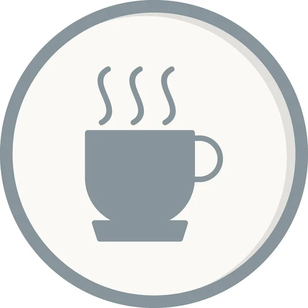 Kávéscsésze Ikonja Vektor Illusztráció — Stock Vector