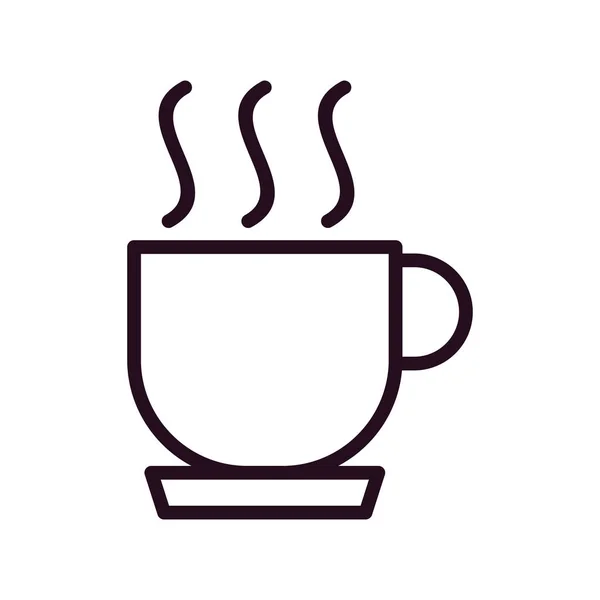 Icona Della Tazza Caffè Illustrazione Vettoriale — Vettoriale Stock