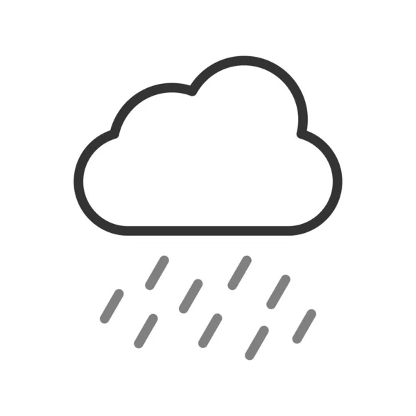 Wolken Wetter Symbol Vektor Illustration — Stockvektor