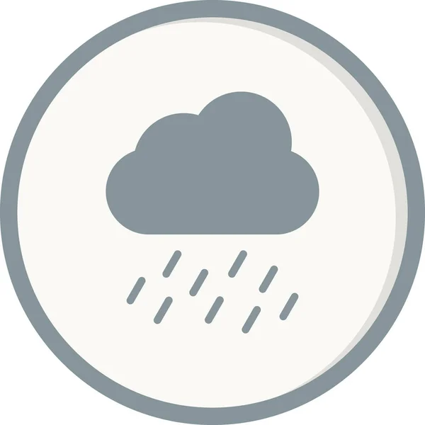 Regen Web Icoon Eenvoudig Ontwerp — Stockvector