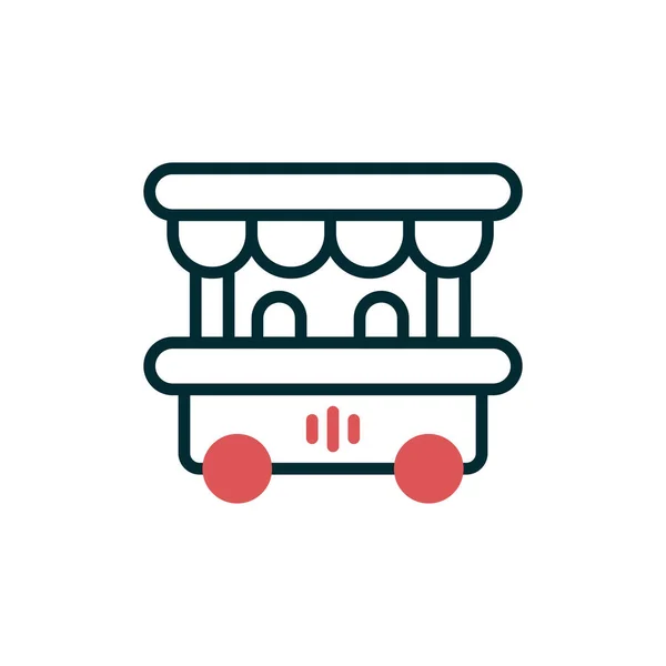 Vector Illustration Food Stall Icon — Image vectorielle