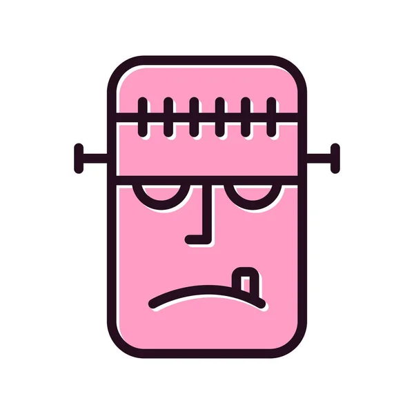 Frankenstein Vector Icono Web — Archivo Imágenes Vectoriales