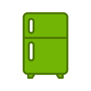 Buzdolabı simgesi, vektör çizimi