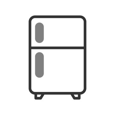 Buzdolabı simgesi, vektör çizimi