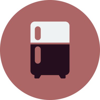 Buzdolabı simgesi, vektör çizimi