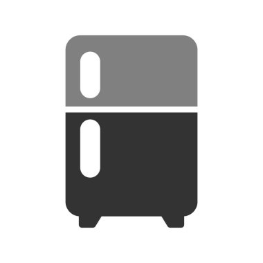 Buzdolabı simgesi, vektör çizimi