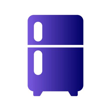 Buzdolabı simgesi, vektör çizimi