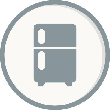 Buzdolabı simgesi, vektör çizimi