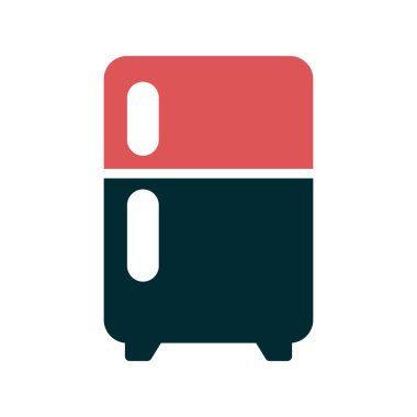 Buzdolabı simgesi, vektör çizimi