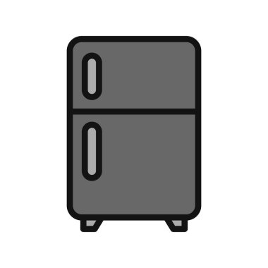 Buzdolabı simgesi, vektör çizimi