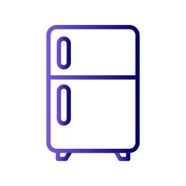 Buzdolabı simgesi, vektör çizimi