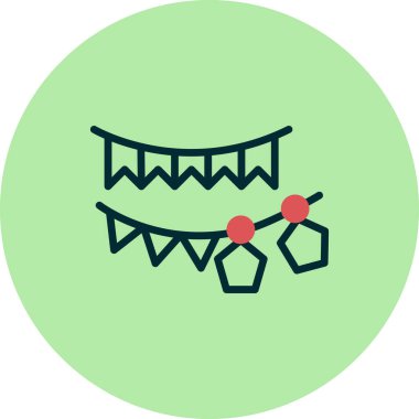 Modern çelenk simgesinin vektör illüstrasyonu