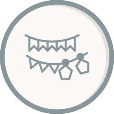 Modern çelenk simgesinin vektör illüstrasyonu