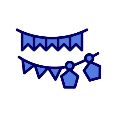 Modern çelenk simgesinin vektör illüstrasyonu