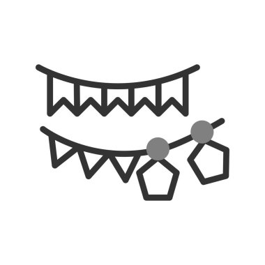 Modern çelenk simgesinin vektör illüstrasyonu