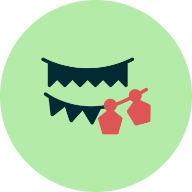 Modern çelenk simgesinin vektör illüstrasyonu