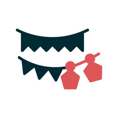 Modern çelenk simgesinin vektör illüstrasyonu