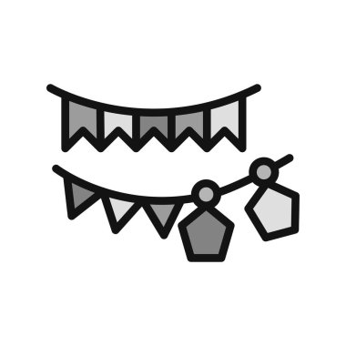 Modern çelenk simgesinin vektör illüstrasyonu