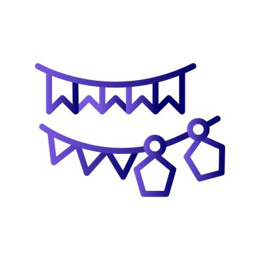 Modern çelenk simgesinin vektör illüstrasyonu