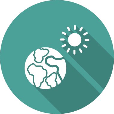 Küresel ısınma vektörü simgesi