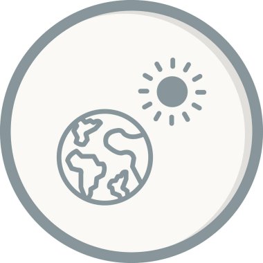 Küresel ısınma vektörü simgesi