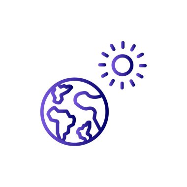 Küresel ısınma vektörü simgesi