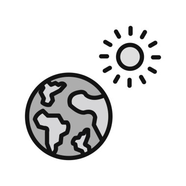 Küresel ısınma vektörü simgesi