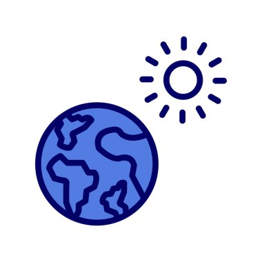 Küresel ısınma vektörü simgesi