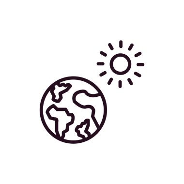 Küresel ısınma vektörü simgesi