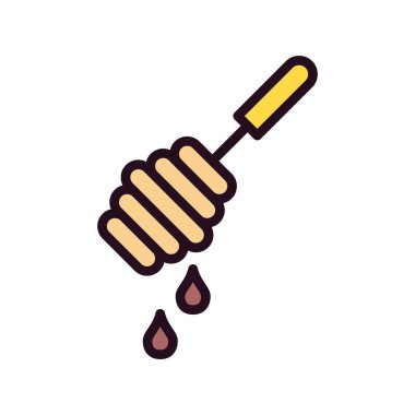 Bal Dipper vektör simgesi düz biçimli