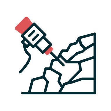 Kaya matkabı simgesi, vektör çizimi  