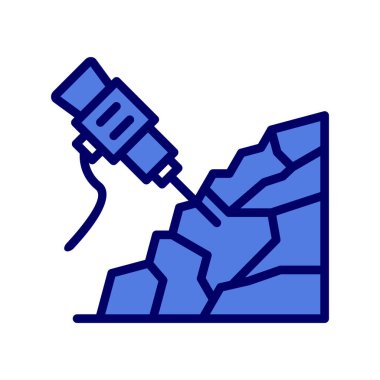 Kaya matkabı simgesi, vektör çizimi  