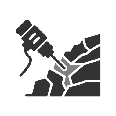 Kaya matkabı simgesi, vektör çizimi  