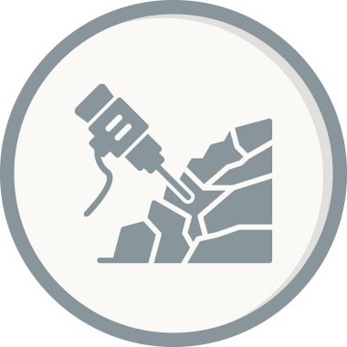 Kaya matkabı simgesi, vektör çizimi  