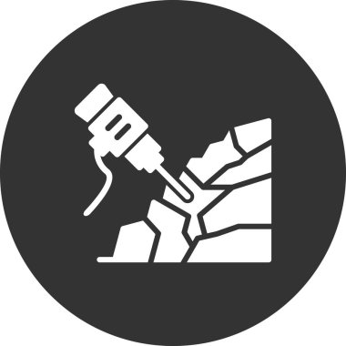 Kaya matkabı simgesi, vektör çizimi  