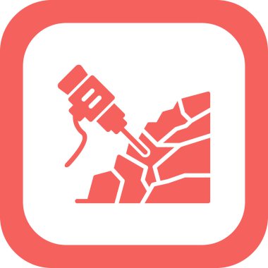 Kaya matkabı simgesi, vektör çizimi  