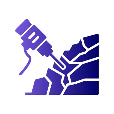 Kaya matkabı simgesi, vektör çizimi  