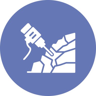 Kaya matkabı simgesi, vektör çizimi  