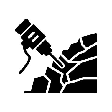 Kaya matkabı simgesi, vektör çizimi  