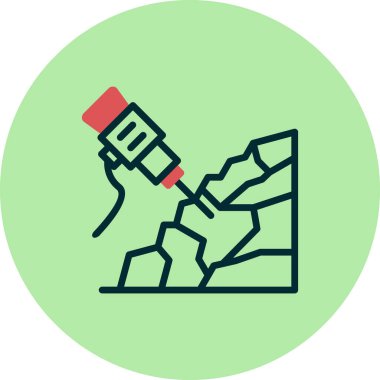 Kaya matkabı simgesi, vektör çizimi  