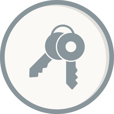 Anahtar simgesi vektör illüstrasyonu