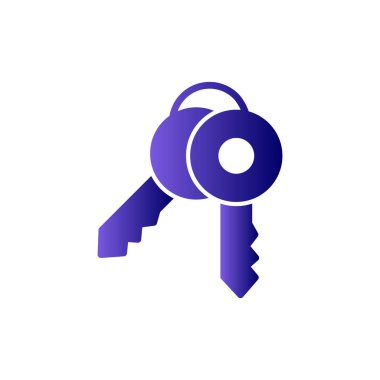 Anahtar simgesi vektör illüstrasyonu