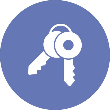 Anahtar simgesi vektör illüstrasyonu